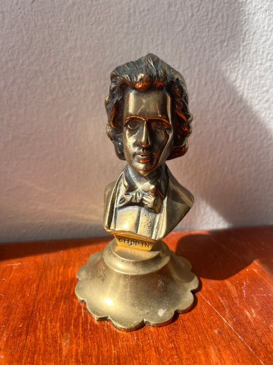 Brass Chopin Bust