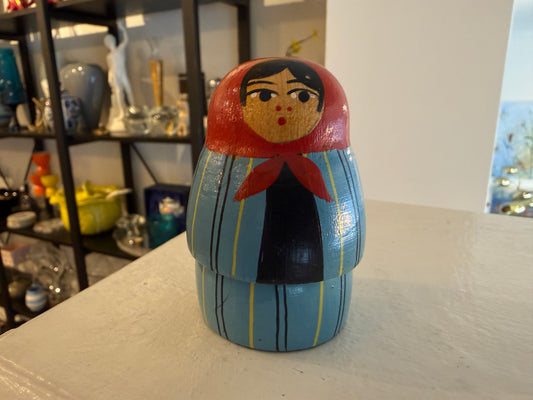 Blue Lady Nesting Dolls