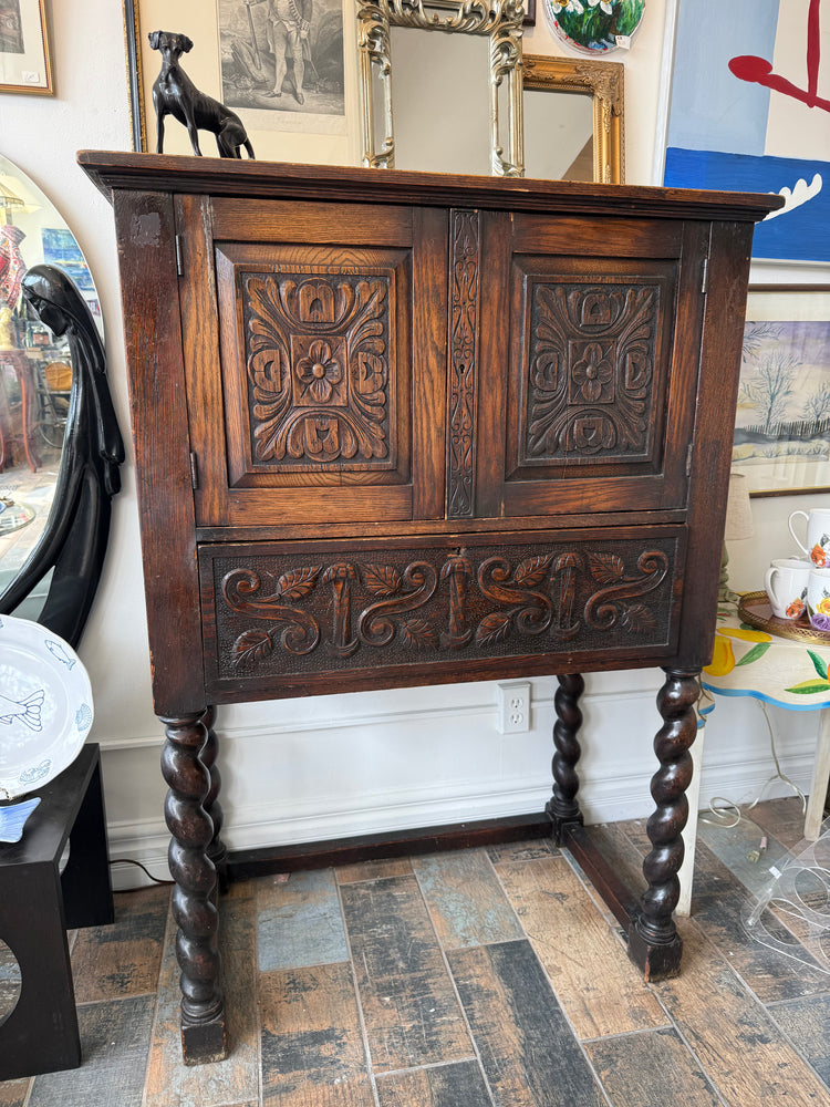 Antique Neogothic Drybar/Desk