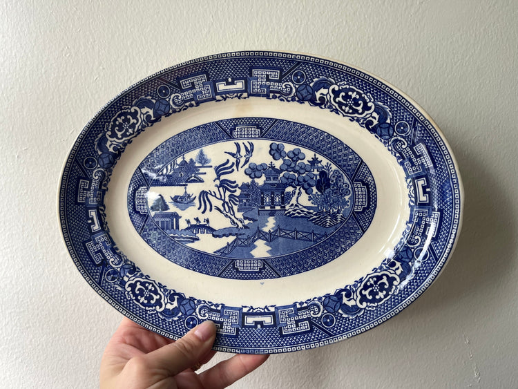 Willow Ware Platter