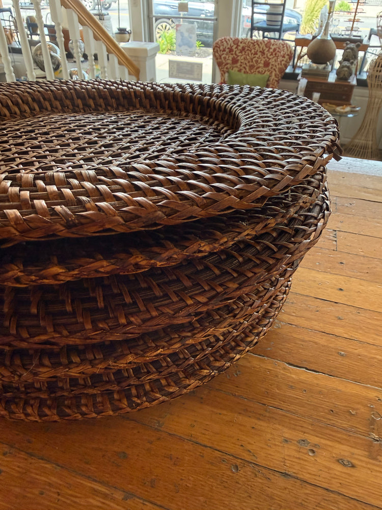 Set of 6 Wicker Chargers