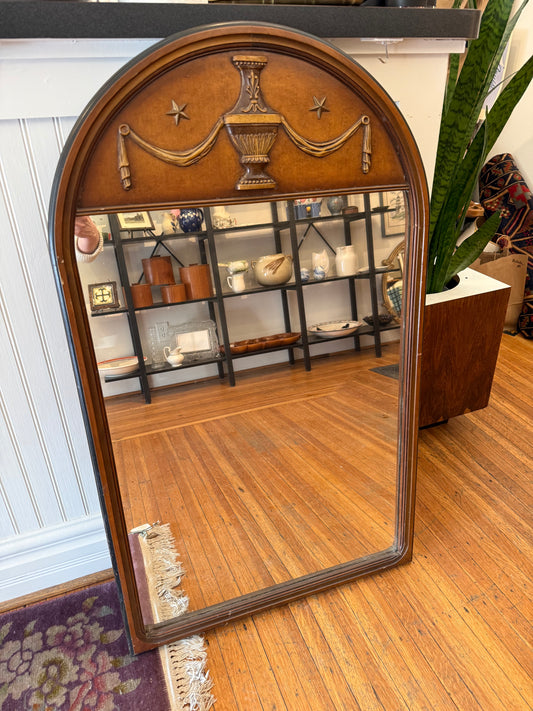 French Regency Louis XIV Arched Wall Mirror