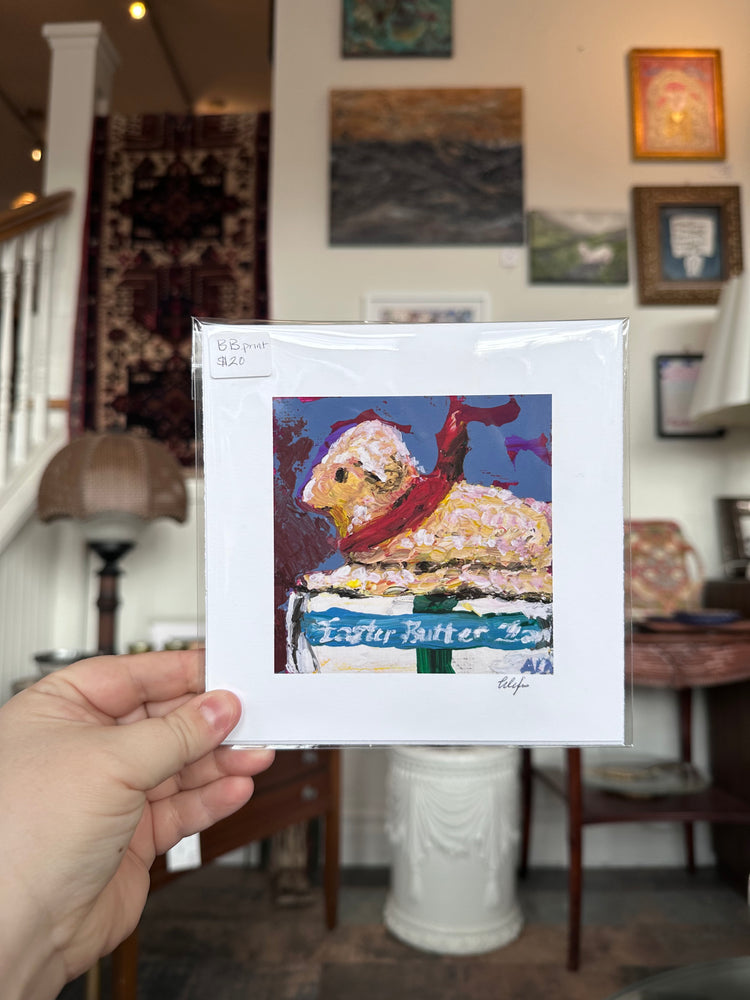 Butter Lamb Print 4” x 4”