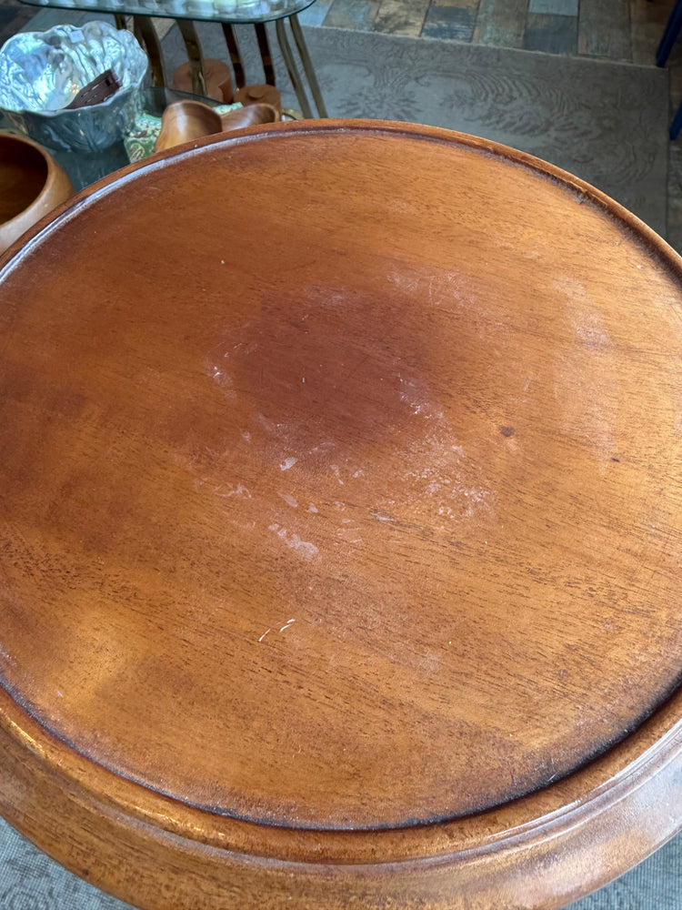 Antique Mahogany Barley Twist Plant Stand