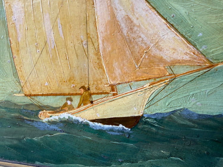 Sailboat at Sea Painting