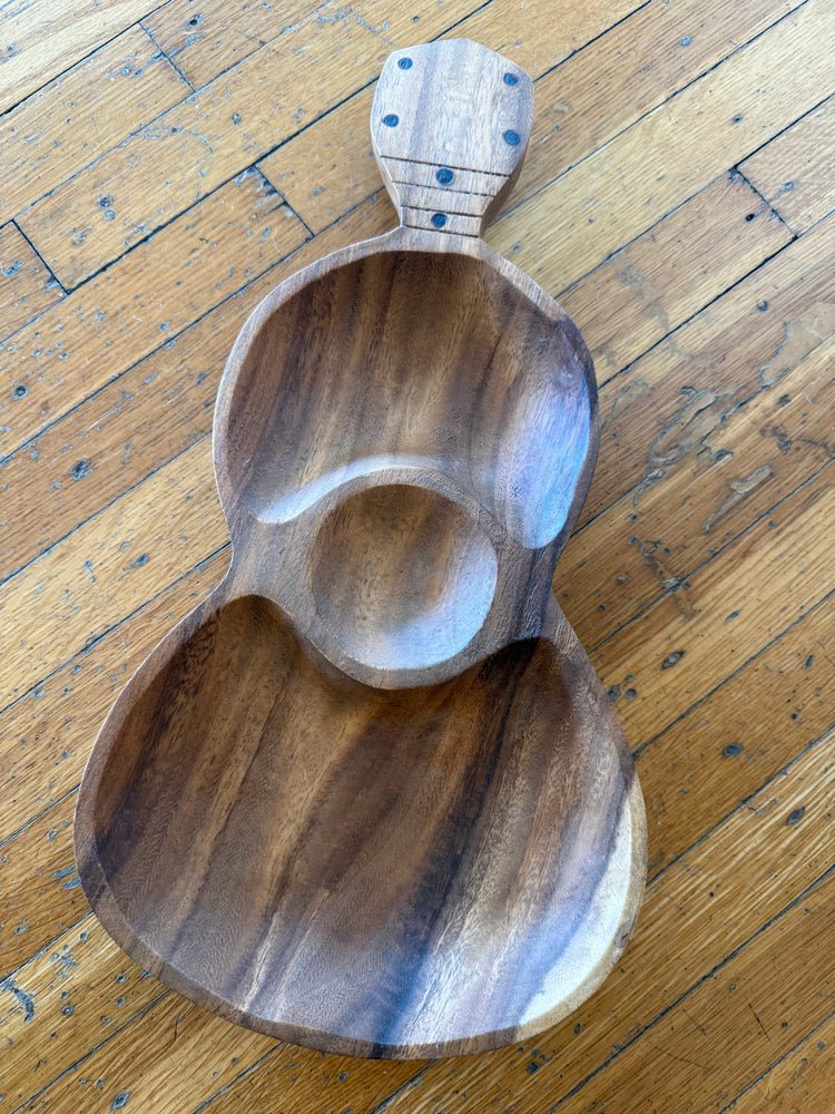 Wooden Guitar Bowl