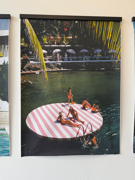 Poster of photo of La Concha Beach Club by Slim Aarons