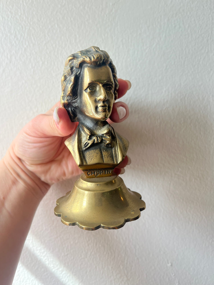 Brass Chopin Bust