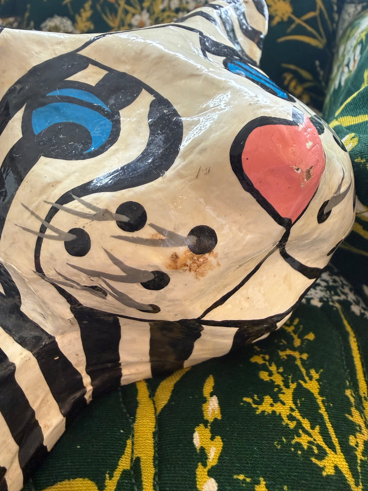 Paper Mache Cat Tray