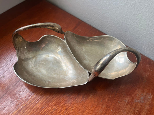 Silver Swan Dish