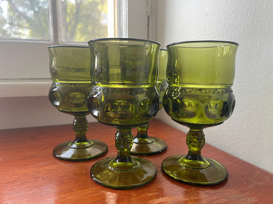 Set of 4 Glasses by Indiana Glass