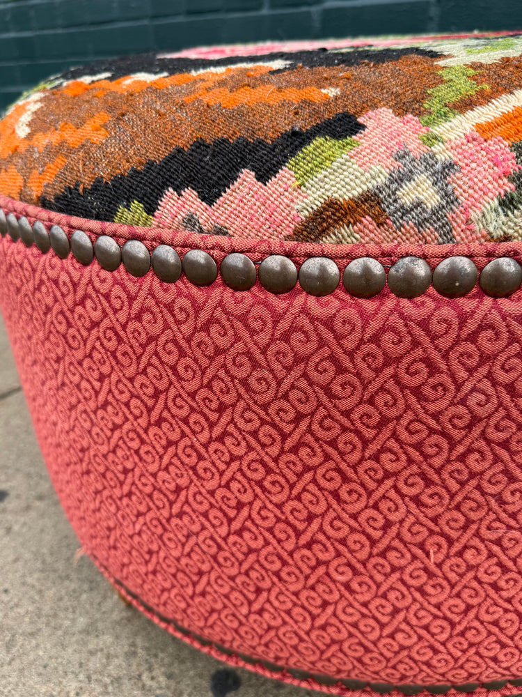 Tapestry-style Ottoman