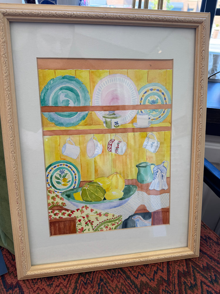Cheery Kitchen Watercolor