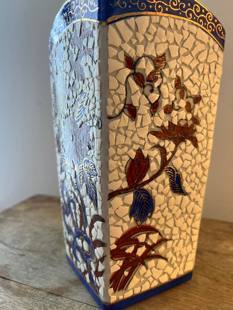 Beautiful mosaic-tiled vase