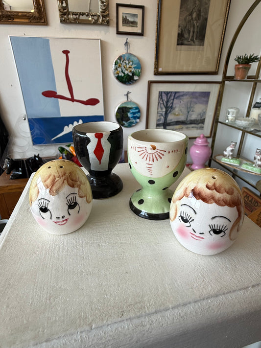 Mr & Mrs Egghead Salt & Pepper Shakers