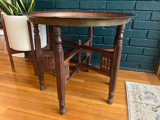 Painted Brass Tray Table