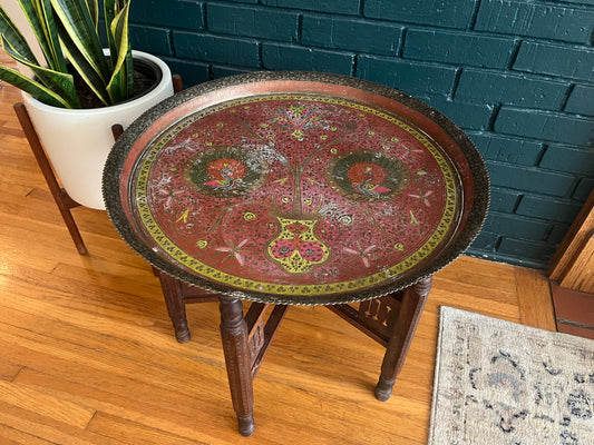 Painted Brass Tray Table