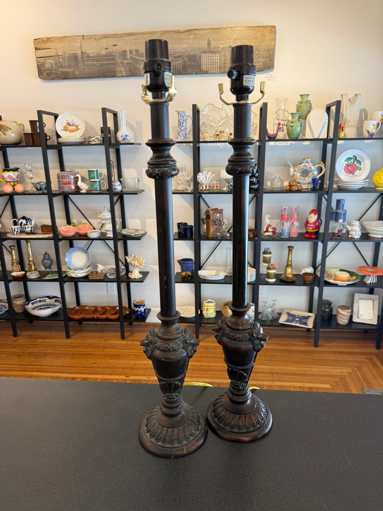 Pair of Lion Lamps