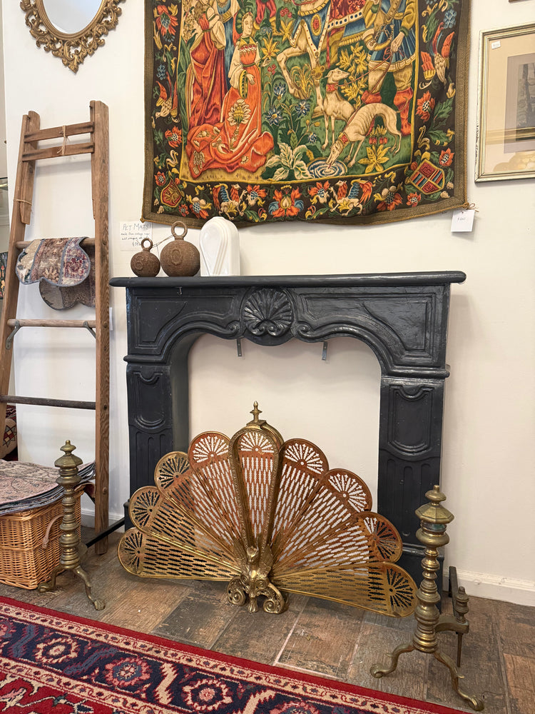 Brass Fan Fireplace Screen