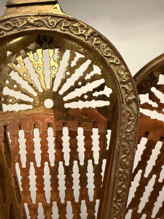 Brass Fan Fireplace Screen