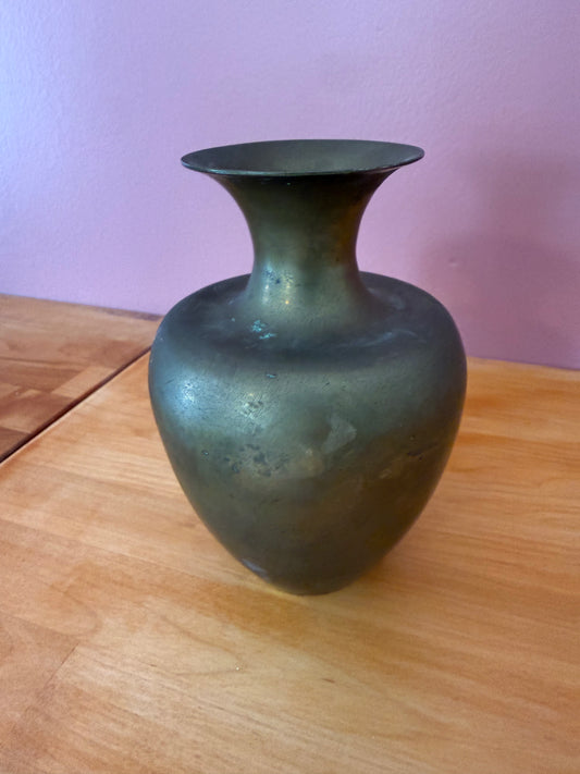 Small brass vase