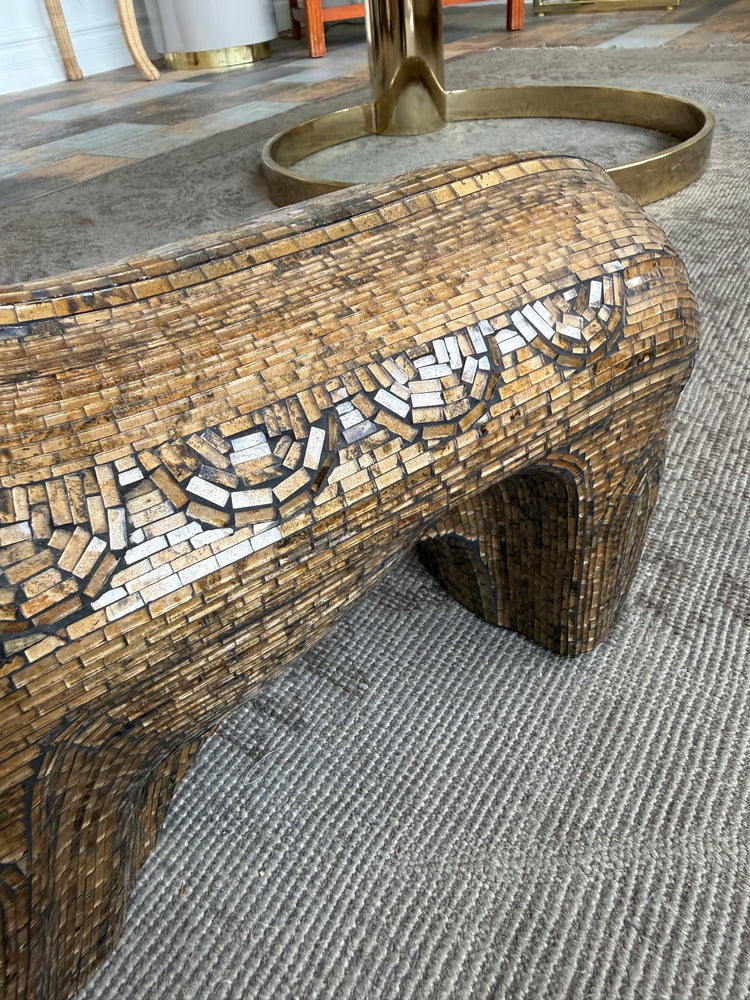 Glass Mosiac Ram Sculpture by Jobi