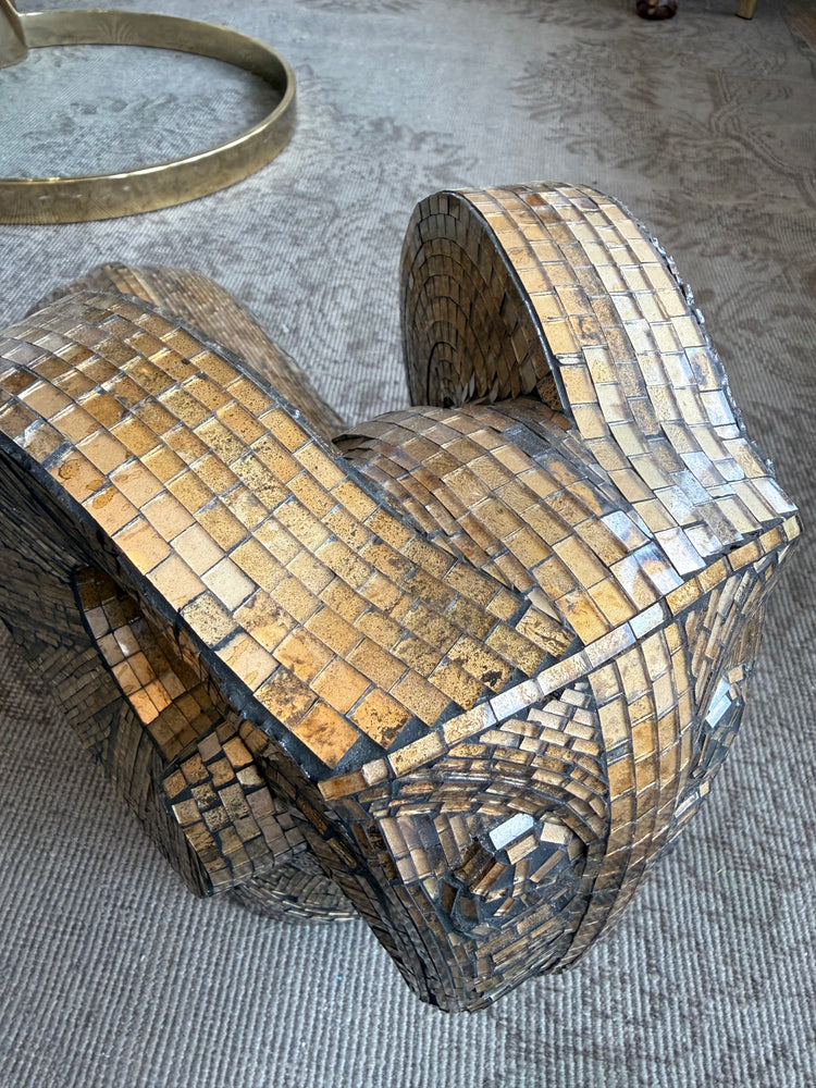 Glass Mosiac Ram Sculpture by Jobi