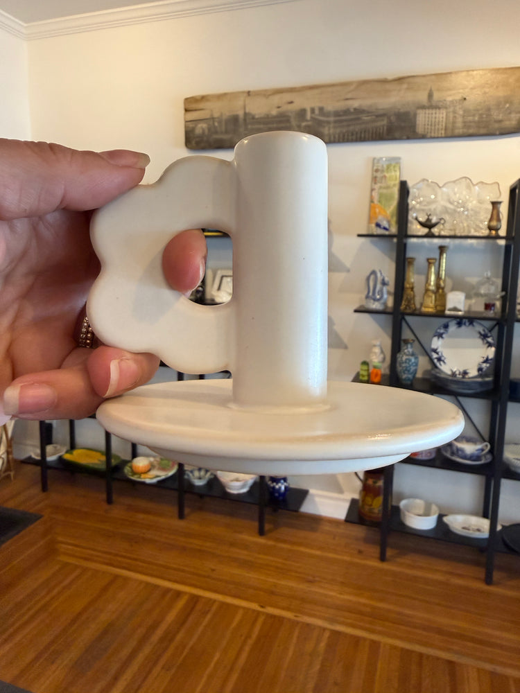 Pair of Ceramic Candleholders