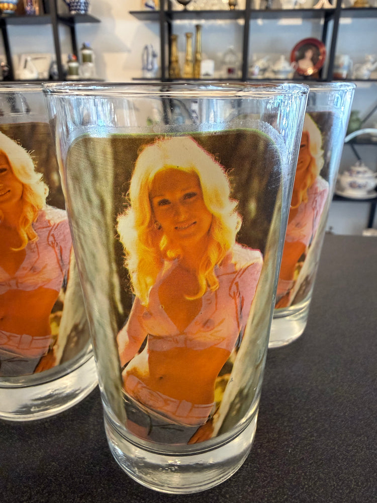“Strip & Sip” 1970s glasses
