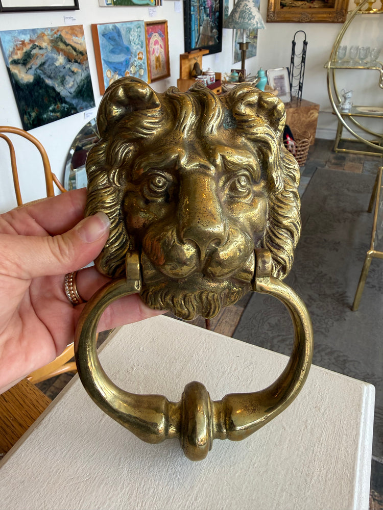 Brass Lion Door Knocker