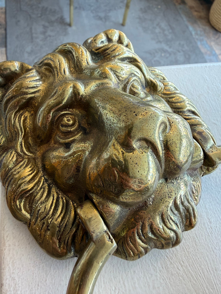 Brass Lion Door Knocker
