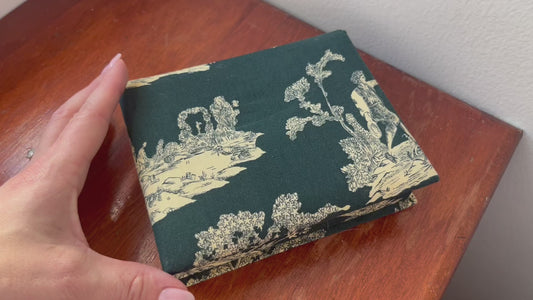 Toile Fabric Note Holder