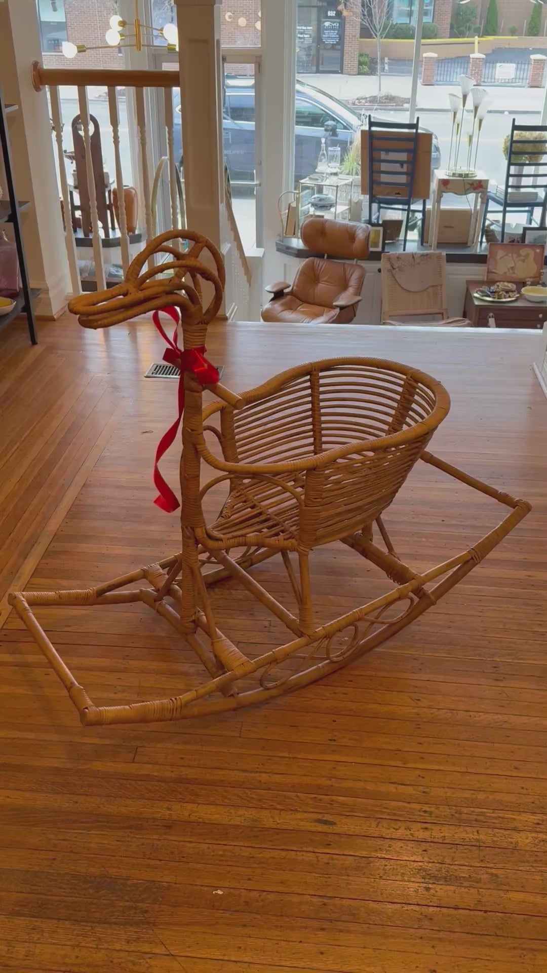 Rattan Rocking Duck