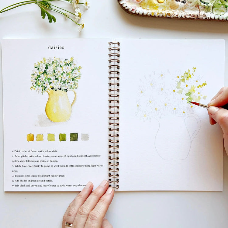 Flowers Watercolor Book